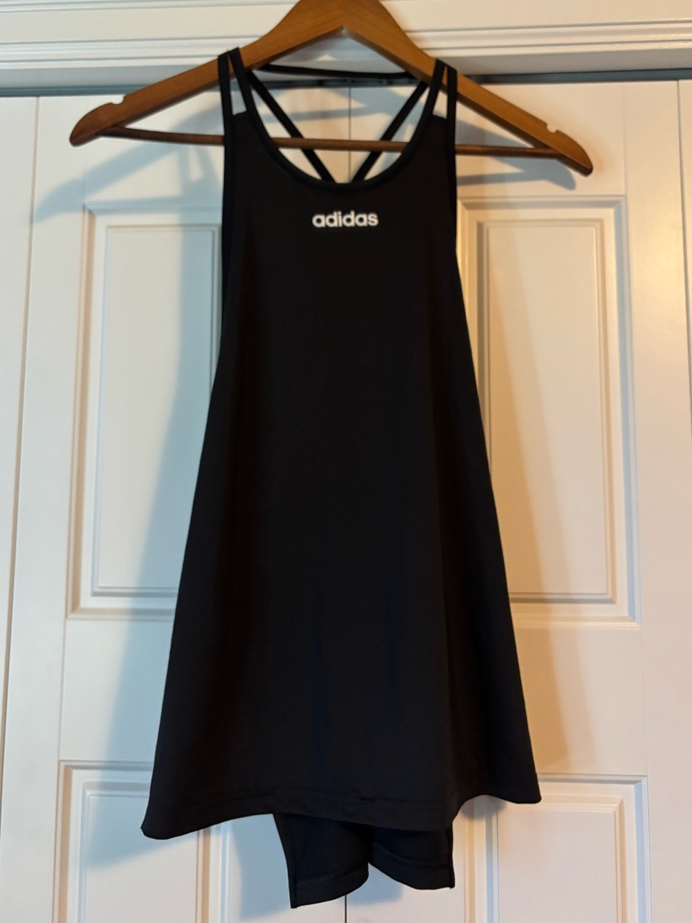 Adidas, black “climalite” racerback tank top